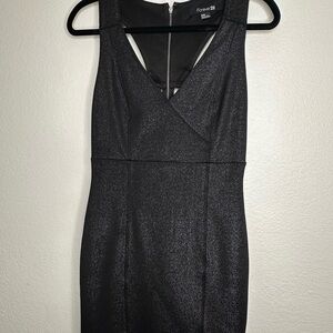 Forever 21 Shimmering Black Backless Dress